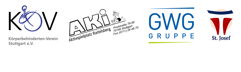 Zu sehen sind die Logos von KBV, AKi, GWG und St. Josef